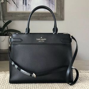 Staci Medium satchel Black Kate spade Crossbody nwt